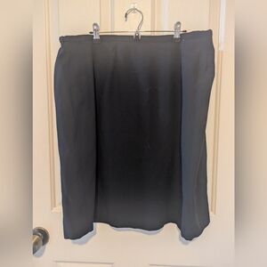 Lane Bryant Black Women's Midi Skirt, Lined, Size 20